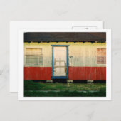 rood wit en stof briefkaart (Voorkant / Achterkant)