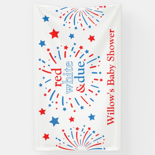 Rood Wit en Te Verschijnen Baby Borrel Vinyl Banne Spandoek (Verticaal)