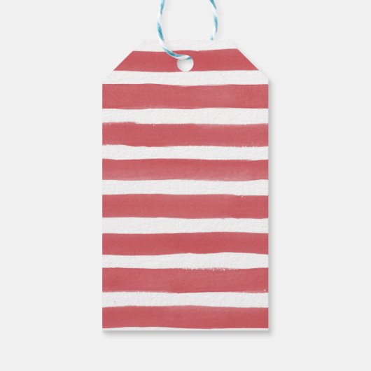 rood wit en toe patriottisch juli 4e Baby shower Cadeaulabel (Achterkant)