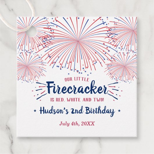 Rood, wit en twee! 4 juli 2002 bedankjes labels (Voorkant)