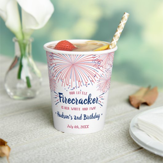 Rood, wit en twee! 4 juli 2002 papieren bekers (Insitu)