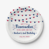 Rood, wit en twee! 4 juli 2002 papieren bordje (Voorkant)