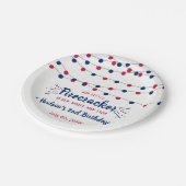 Rood, wit en twee! 4 juli 2002 papieren bordje (Gekanteld)