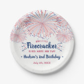 Rood, wit en twee! 4 juli 2002 papieren bordje (Voorkant)