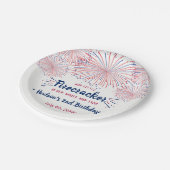 Rood, wit en twee! 4 juli 2002 papieren bordje (Gekanteld)