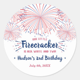 Rood, wit en twee! 4 juli 2002 ronde sticker