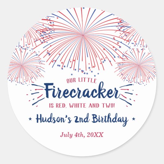 Rood, wit en twee! 4 juli 2002 ronde sticker (Voorkant)