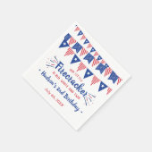 Rood, wit en twee! 4 juli 2002 servet (Hoek)