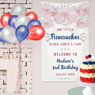 Rood, wit en twee! 4 juli 2002 spandoek