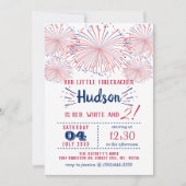 Rood, wit en twee! 4 juli 2002: Tweede verjaardag Kaart (Voorkant)