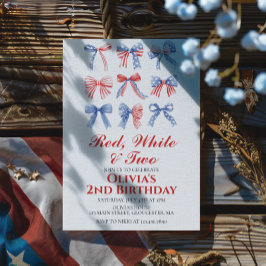 Rood, Wit en Twee Bogen 4 juli 2 verjaardag Kaart