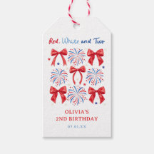 Rood Wit en Twee July Meisje 2de Verjaardagsfeestj