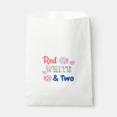 Rood wit en twee tweede verjaardag bedankzakje (Voorkant)