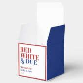 Rood Wit en Verschuldigd 4 Juli Baby shower Bedankdoosjes (Geopend)