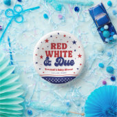 Rood, Wit en Verschuldigd 4 juli Patriottisch Baby Papieren Kommen (Feest)