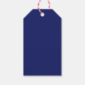 Rood, Wit en Verschuldigd 4 juli Patriottische Bab Cadeaulabel (Achterkant)