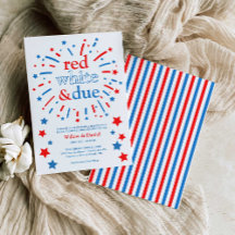 Rood Wit en Verschuldigd Baby Shower