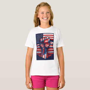 Rood, wit en vet t-shirt