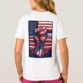 Rood, wit en vet t-shirt (Achterkant)