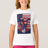 Rood, wit en vet t-shirt (Voorkant)