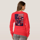 Rood, wit en vet t-shirt (Achterkant volledig)