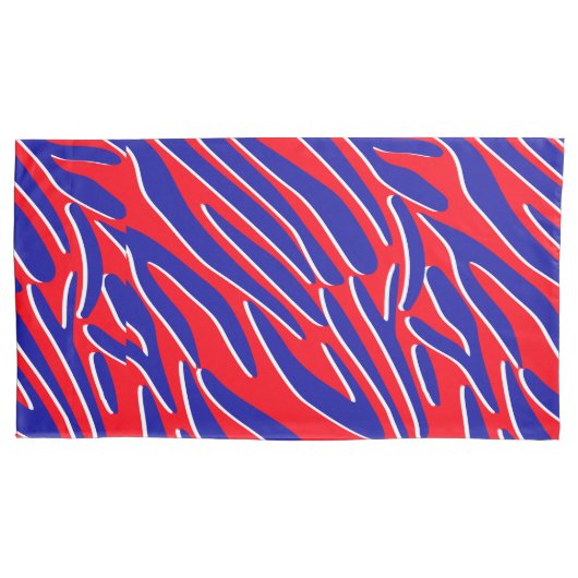 Rood, wit en vet | Tiger Stripe-Kussensloop Kussensloop (Voorkant)