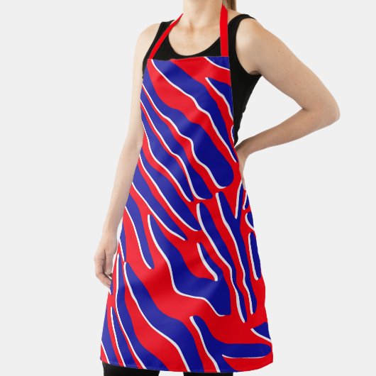 Rood, wit en vet | Tiger Stripe-Schort Schort (Insitu)