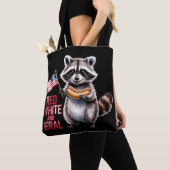Rood wit en wild en gratis wasbeer tote bag (Dichtbij)