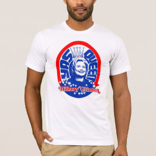 Rood, wit en Yass Queen Hillary. T-shirt