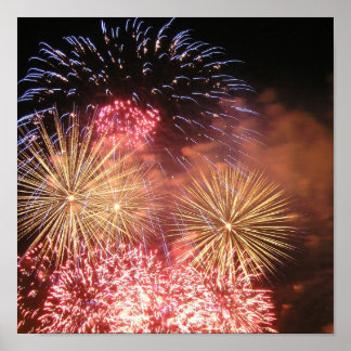 Rood wit en zoem poster