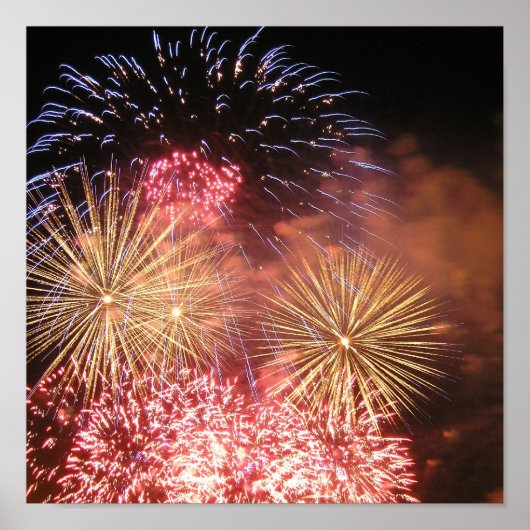 Rood wit en zoem poster (Voorkant)