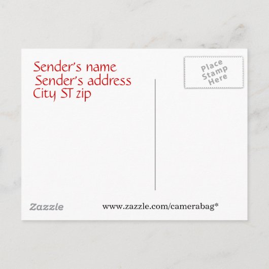 Rood wit en zwart afstuderen open huis invitati uitnodiging briefkaart (Achterkant)