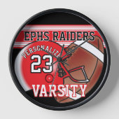 Rood, wit en zwart Football Jersey | BEWERKBAAR (Voorkant)