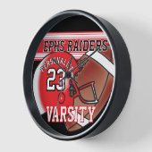 Rood, wit en zwart Football Jersey | BEWERKBAAR (Hoek)