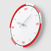 Rood wit en zwart grote klok (Hoek)