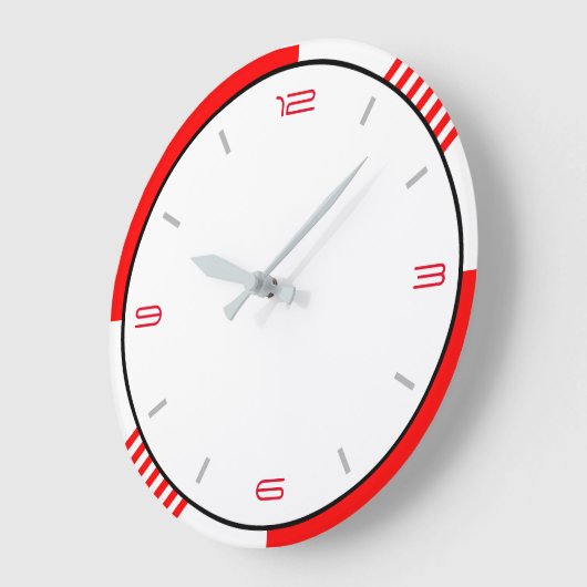 Rood wit en zwart grote klok (Hoek)