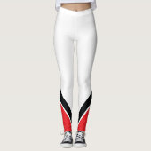 Rood wit en zwart leggings (Voorkant)