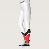 Rood wit en zwart leggings (Links)