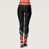 Rood wit en zwart leggings (Achterkant)