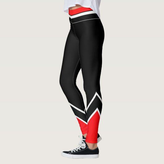 Rood wit en zwart leggings (Links)