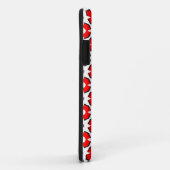 Rood wit en zwart patroon Case-Mate iPhone case (Achterkant/rechts)