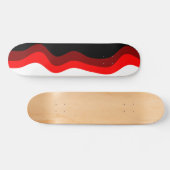 Rood, wit en zwart skateboard (Horizontaal)