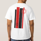 ROOD, WIT EN ZWART SKATEBOARD T-SHIRT (Achterkant)