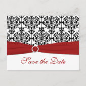 Rood, Wit, en Zwart sparen het Briefkaart van de D (Voorkant)