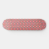 Rood wit en zwart Star-patroon Persoonlijk Skateboard (Horizontaal)