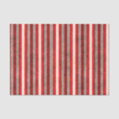 Rood wit en zwart Striped Patroon Tissuepapier (Voorkant)