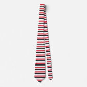 Rood wit en zwart Stropdas (Voorkant)