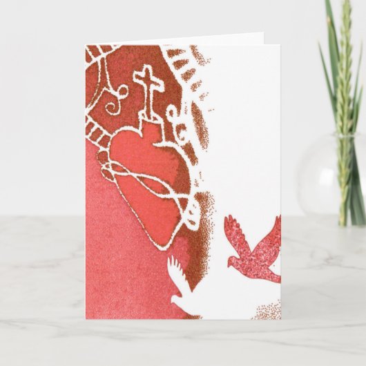 rood wit feestdagen kaart (Voorkant)