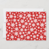 Rood & Wit Feestelijk Vrolijk Kerstfeest Vijf Foto Feestdagenkaart (Achterkant)