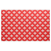 Rood Wit Fleur-de-lis Textiel Stof (Fat Quarter)